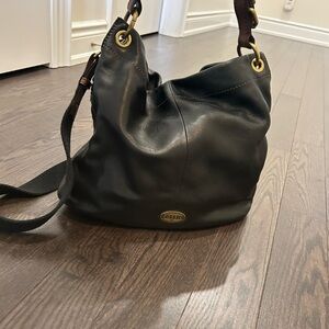Fossil Explorer Leather Hobo Bag